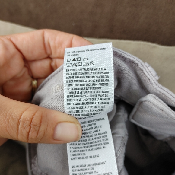 American Eagle Super Stretch Jeggings Lavender 2 - Picture 10 of 10